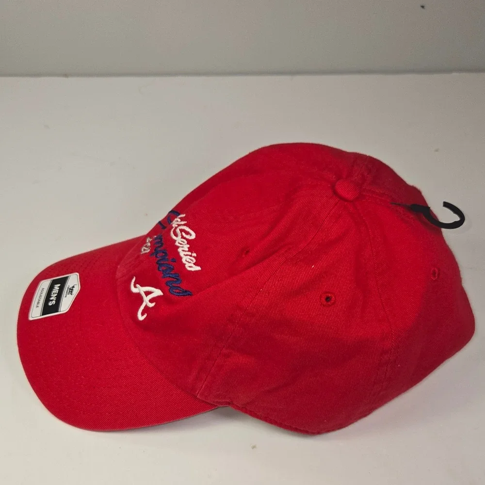 Atlanta Braves World Series Champions 2021 Red Adjustable Baseball Cap OSFA